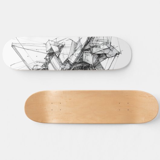 Sci-Fi Abstract Persoonlijk Skateboard (Horizontaal)