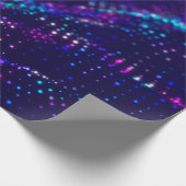 Sci-fi achtergrond. Digitale golf met veel deeltje Cadeaupapier (Hoek)