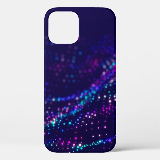 Sci-fi achtergrond. Digitale golf met veel deeltje Case-Mate iPhone Case (Achterkant)