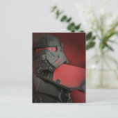 Sci-Fi Actie Figuur Vakantie Briefkaart (Staand voorkant)