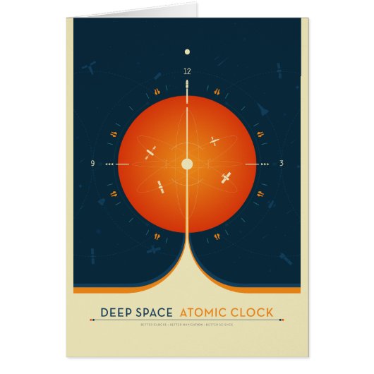 Sci-Fi Ad, Oranje atoomklok, Deep Space (Voorkant)