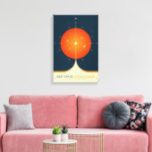 Sci-Fi Ad, Oranje atoomklok, Deep Space Canvas Afdruk (Insitu (Woonkamer))