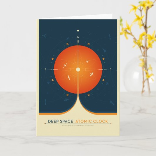 Sci-Fi Ad, Oranje atoomklok, Deep Space Kaart (Gele Bloem)