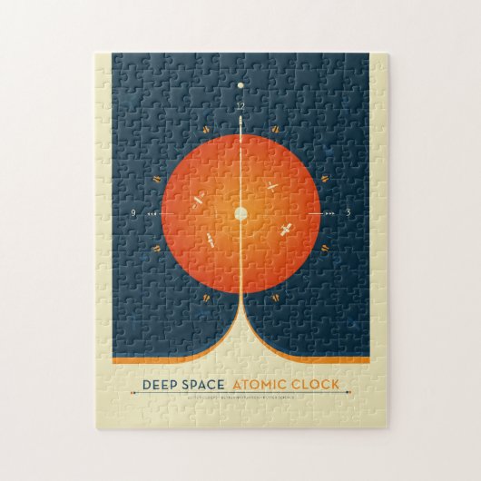 Sci-Fi Ad, Oranje atoomklok, Deep Space Legpuzzel (Verticaal)