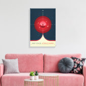 Sci-Fi Ad, Rode atoomklok, Deep Space Canvas Afdruk (Insitu (Woonkamer))