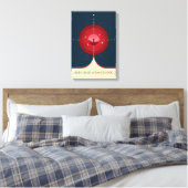 Sci-Fi Ad, Rode atoomklok, Deep Space Canvas Afdruk (Insitu (Slaapkamer))