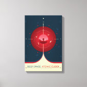 Sci-Fi Ad, Rode atoomklok, Deep Space Canvas Afdruk (Voorkant)