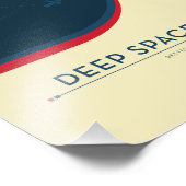 Sci-Fi Ad, Rode atoomklok, Deep Space Foto Afdruk (Hoek)