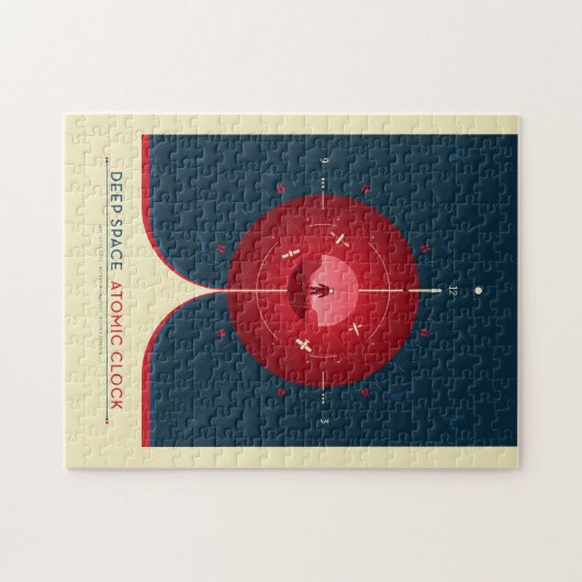 Sci-Fi Ad, Rode atoomklok, Deep Space Legpuzzel (Horizontaal)