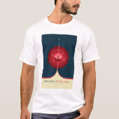 Sci-Fi Ad, Rode atoomklok, Deep Space T-shirt (Voorkant)
