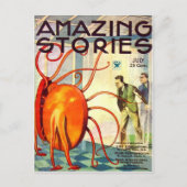  Sci Fi Alien Briefkaart (Voorkant)