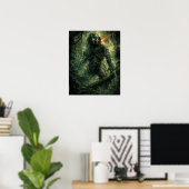 Sci-Fi Alien Jager Jungle Warrior Poster (Thuiskantoor)