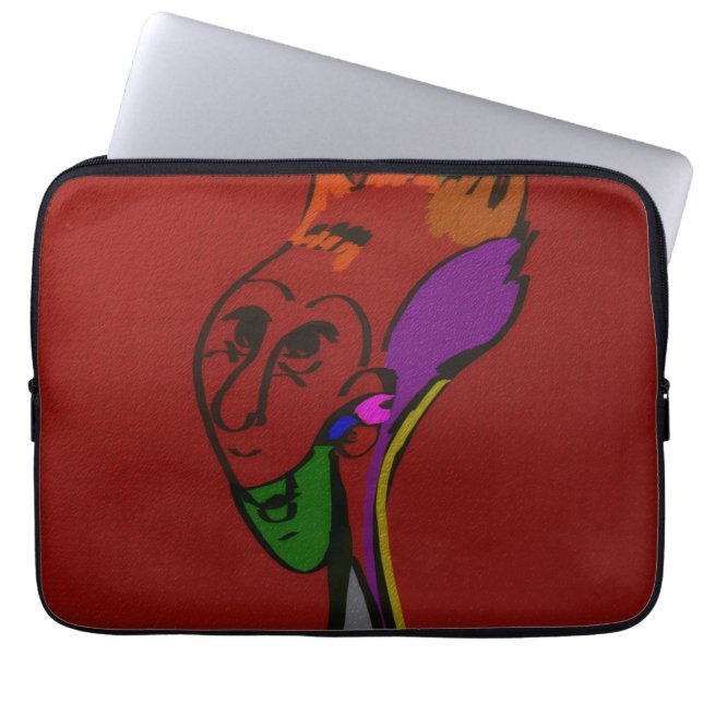 Sci-fi Alien Ouder Leider Laptop Hoes (Voorkant)