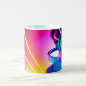 Sci-Fi Anime Cyberpunk Gamer Meisje - Koffie Mok (Center)