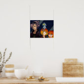 Sci Fi Anime Friends Poster (Keuken)