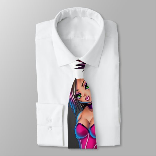 Sci Fi Anime Girl Nikki Stropdas (Gebonden)