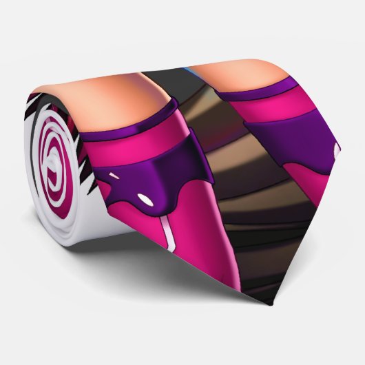 Sci Fi Anime Girl Nikki Stropdas (Opgerold)