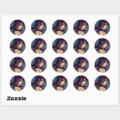 Sci-Fi Anime Girl Ronde Sticker (Vel)