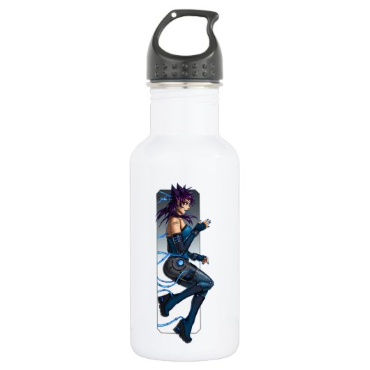 Sci-Fi Anime Girl Waterfles (Voorkant)