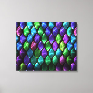 Sci-Fi Armor 2 gewikkeld canvas Afdruk