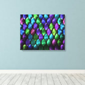 Sci-Fi Armor 2 gewikkeld canvas Afdruk (Insitu (Houten vloer))