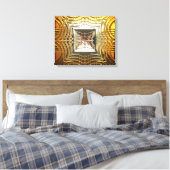 Sci-Fi Art 1 verpakt canvas Afdruk (Insitu (Slaapkamer))