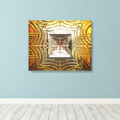 Sci-Fi Art 1 verpakt canvas Afdruk (Insitu (Houten vloer))