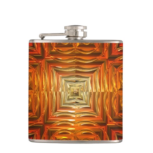 Sci-Fi Art 2 Wrapped Flask Heupfles (Voorkant)