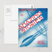  Sci Fi art. Briefkaart (Voorkant / Achterkant)