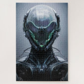 Sci Fi Assassin Cyberpunk Hunter Droid Legpuzzel (Verticaal)