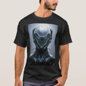 Sci Fi Assassin Cyberpunk Hunter Droid T-shirt (Voorkant)