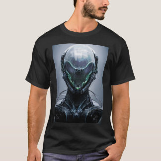 Sci Fi Assassin Cyberpunk Hunter Droid T-shirt