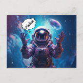 Sci-Fi Astronaut Briefkaart (Voorkant)