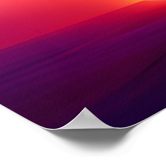  Sci-Fi Astronaut Motorcycle Jump Retro Poster (Hoek)