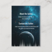 sci-fi auteur faux book cover visitekaartje (Achterkant)