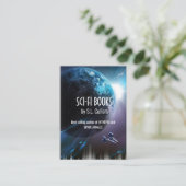sci-fi auteur faux book cover visitekaartje (Staand voorkant)