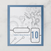 SCI-FI Bar Bat Mitswa Zittafel Escort Kaart Plaatskaartje (Buitenkant ongevouwen)