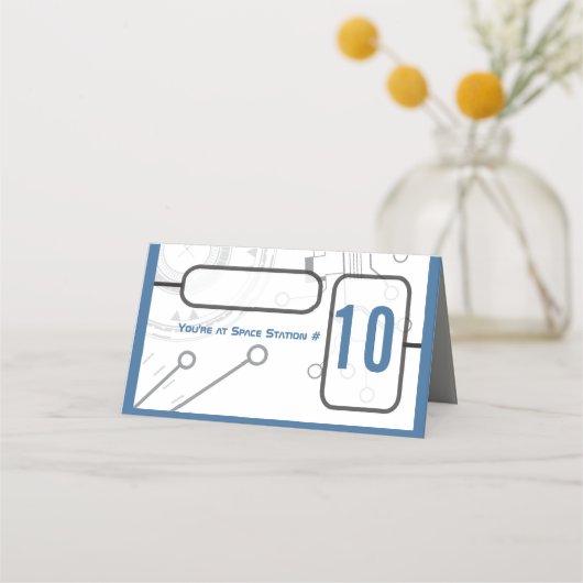 SCI-FI Bar Bat Mitswa Zittafel Escort Kaart Plaatskaartje (Voorkant)