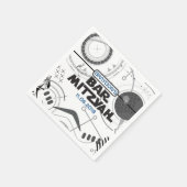 SCI-FI Bar Bat Mitzvah Party Napkin Servetten (Hoek)