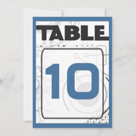 SCI-FI Bar Bat Mitzvah Table Seating Kaart