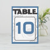 SCI-FI Bar Bat Mitzvah Table Seating Kaart (Staand voorkant)