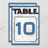 SCI-FI Bar Bat Mitzvah Table Seating Kaart (Voorkant / Achterkant)