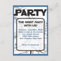 SCI-FI Bar Bat Mitzvah Uitnodigingskaart