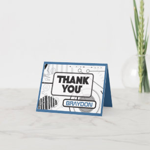 SCI_FI Bar Mitzvah gevouwen Hartelijk dank Bedankkaart