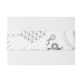 SCI-FI Bat Mitzvah Belly Wrap Band Uitnodigingen Wikkel (Achterkant Voorbeeld)