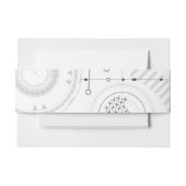 SCI-FI Bat Mitzvah Belly Wrap Band Uitnodigingen Wikkel (Voorkant Voorbeeld)