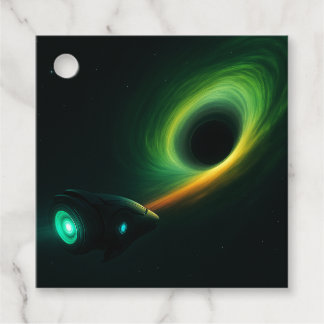 Sci-Fi Black Hole Favoriet Tags – Cosmic Party Bedankjes Labels