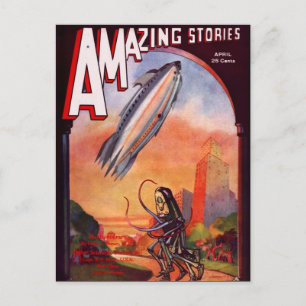  Sci Fi boekomslag Alienplaneten Briefkaart