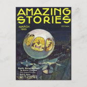 Sci Fi boekomslag in de kunstruimte Briefkaart (Voorkant)