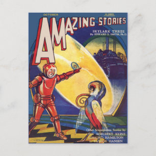 Sci Fi boekomslag Kunstkunst Stranwezens Briefkaart